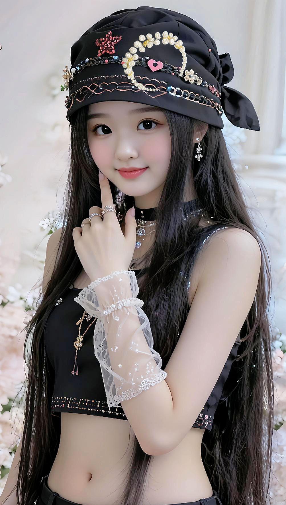 帽子一戴谁都不爱小弯腰小姐姐一枚