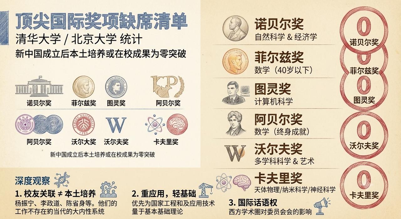 花了纳税人六百亿，清华北大交出了什么答卷？图灵奖：0，诺贝尔奖：0。就这？！有