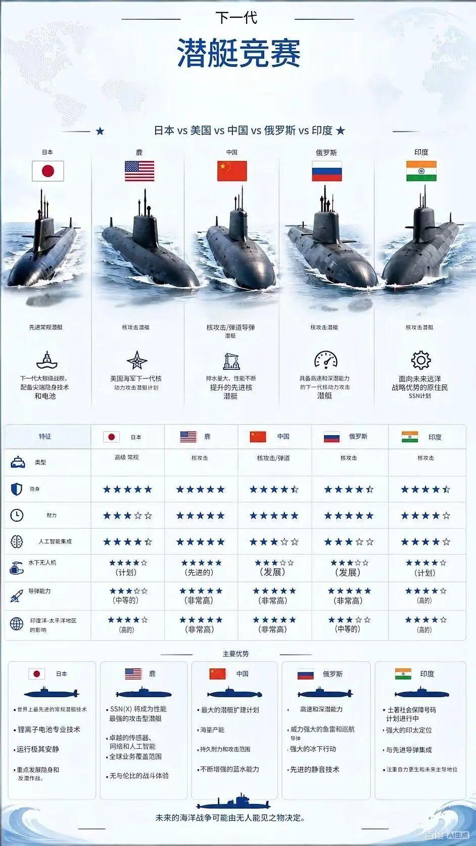 潜艇界的竞争那叫一个激烈！美国的“俄亥俄”级核潜艇，堪称潜艇中的大佬。它能携带