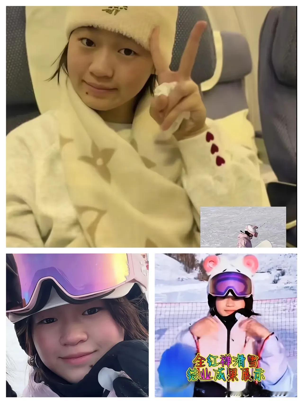 全红婵在滑雪上的天赋真的是惊艳到了我了3天的时间从滑雪小白到滑雪高手，连苏翊