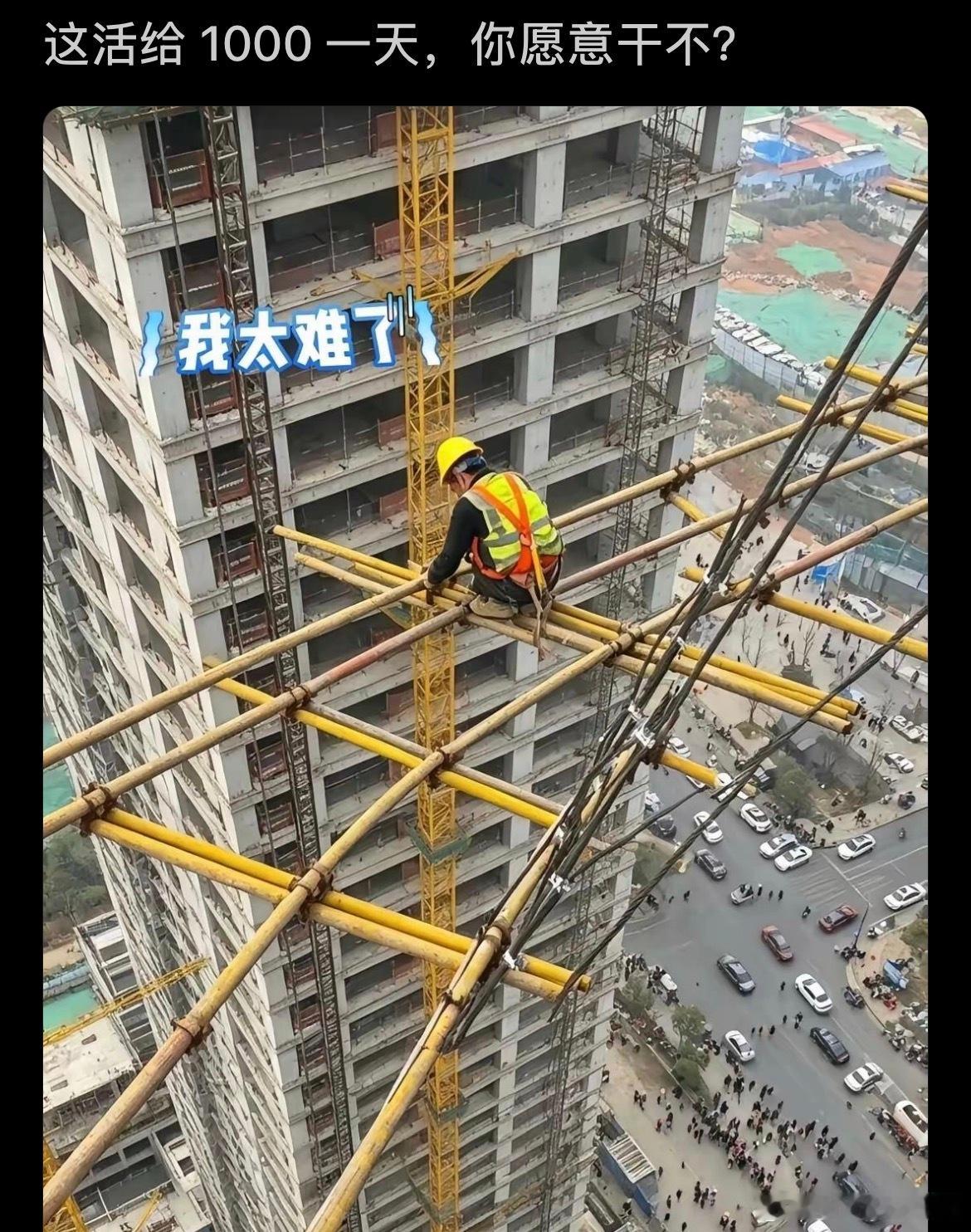 这活给你1000块一天，你愿意做不？​​​