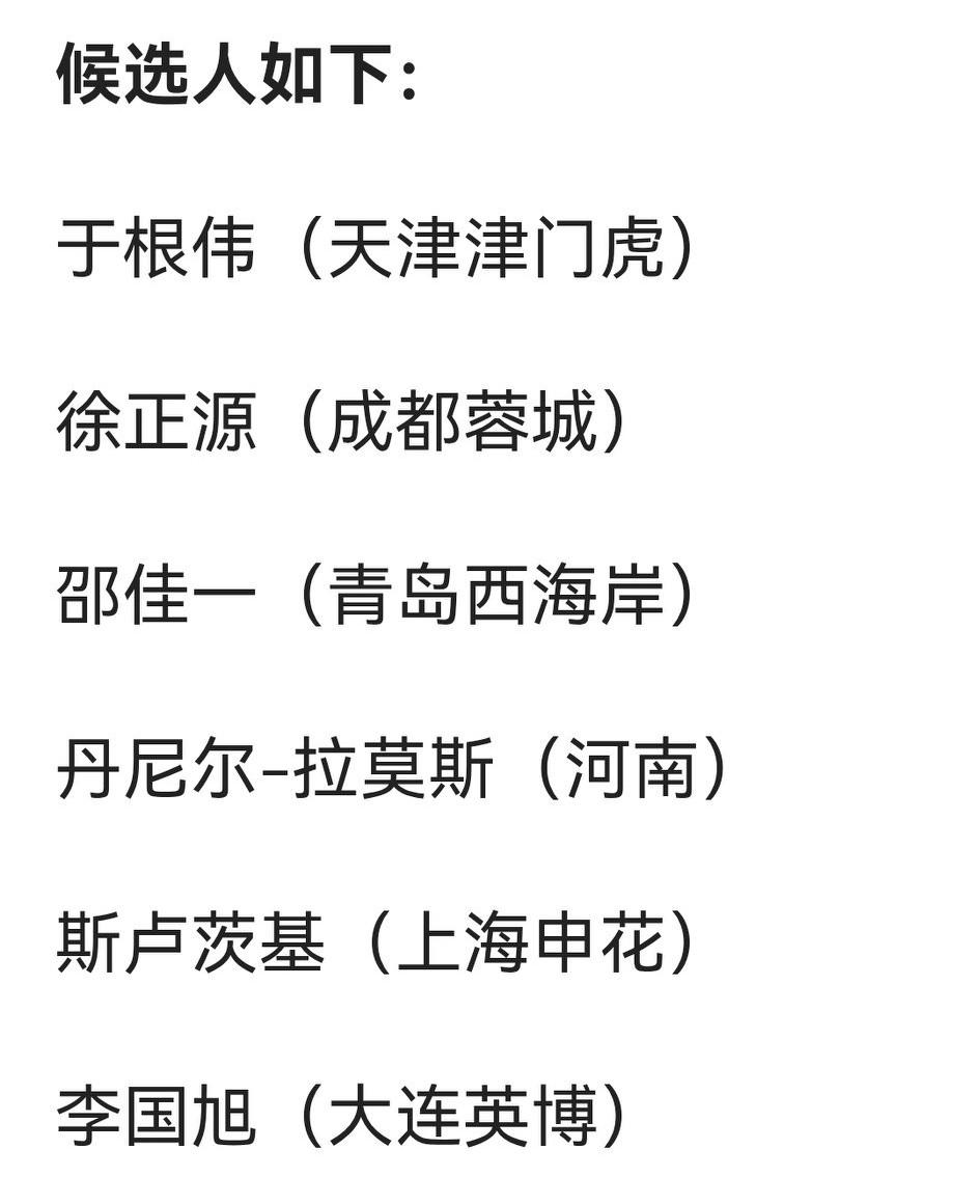 中超联赛官方把穆斯卡特排在最佳教练之外、颜骏凌也被排除在最佳门将评选之列，实属诡