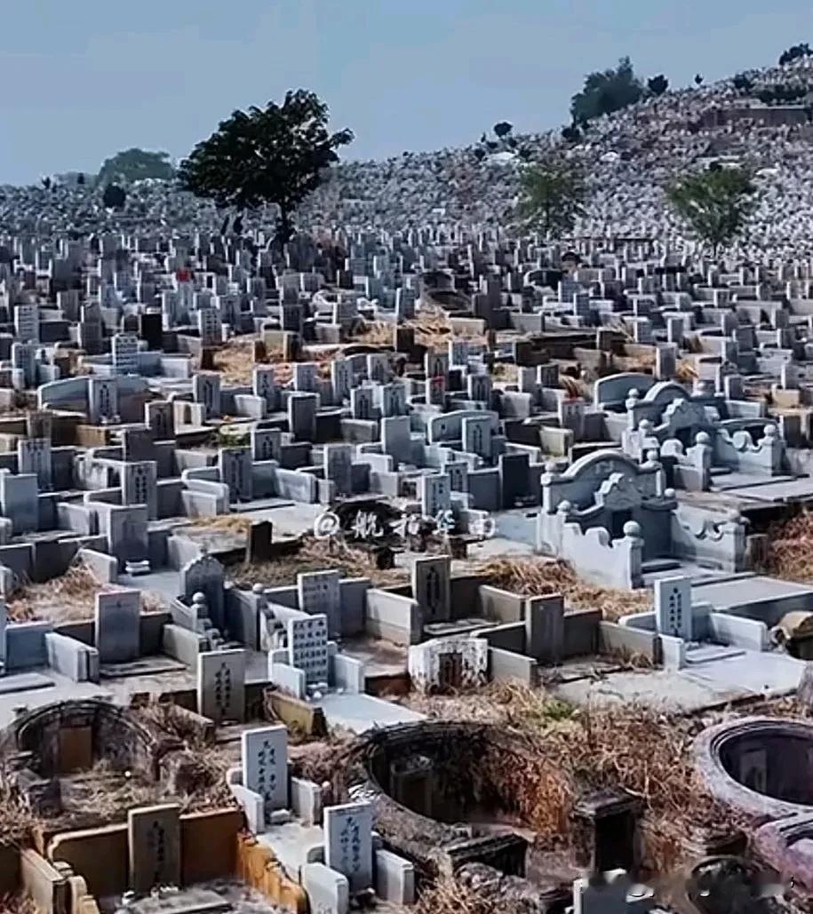 在广东中山小榄，竟然有着这么一大片的墓地，这儿就是小榄的大榄岗。在珠三角地区，还