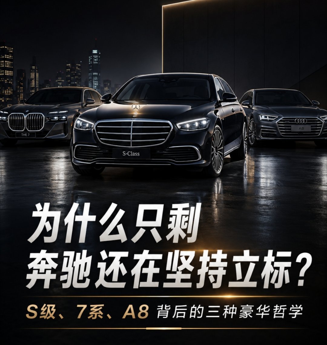 #汽车立标越来越罕见了#立标越来越少，不只是法规和安全问题，更是豪华车表达方式变了。为什么奔驰S级还