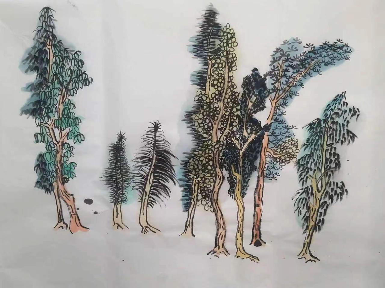 叮当学画青绿山水画