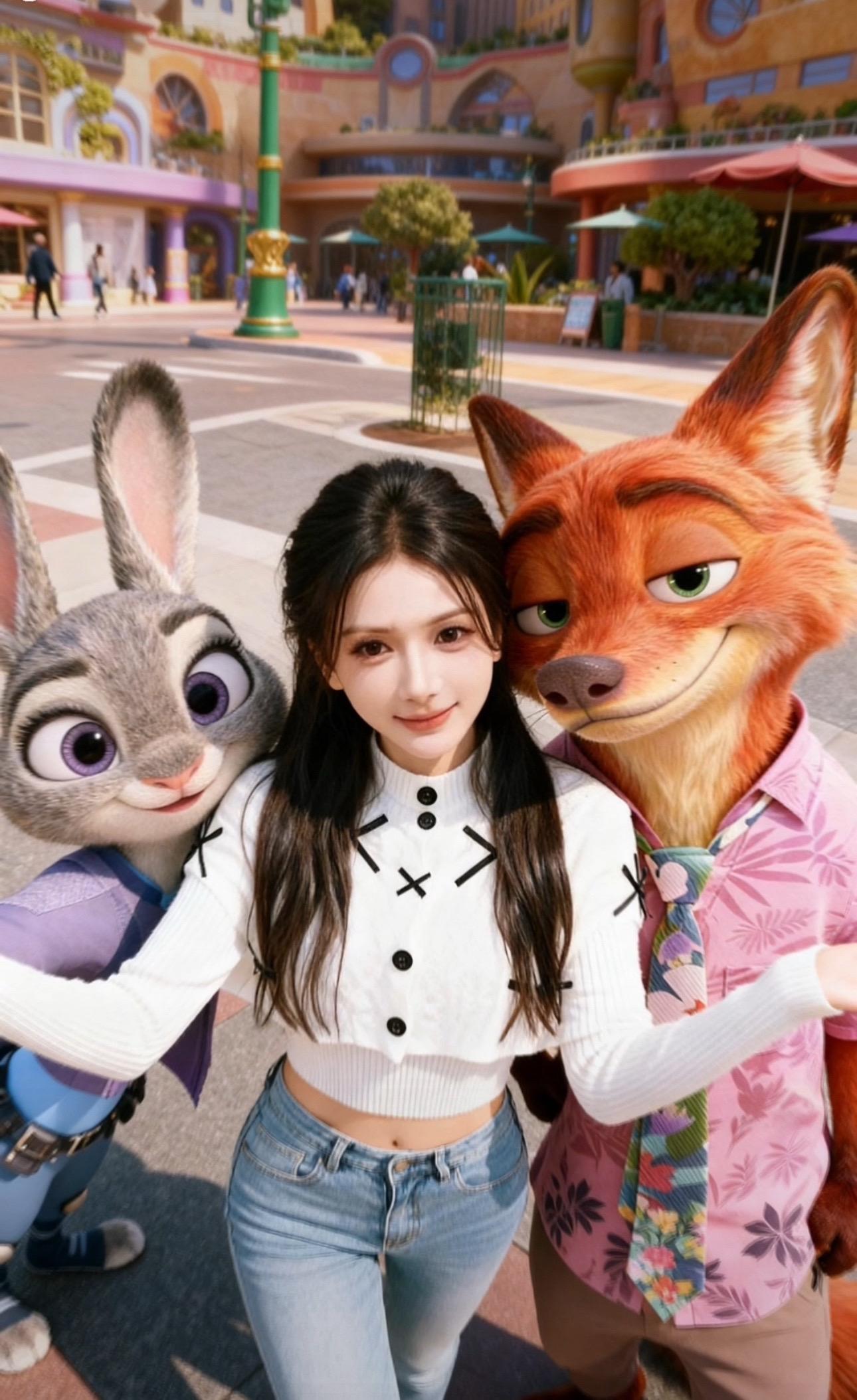 小兔子🐰和小狐狸。