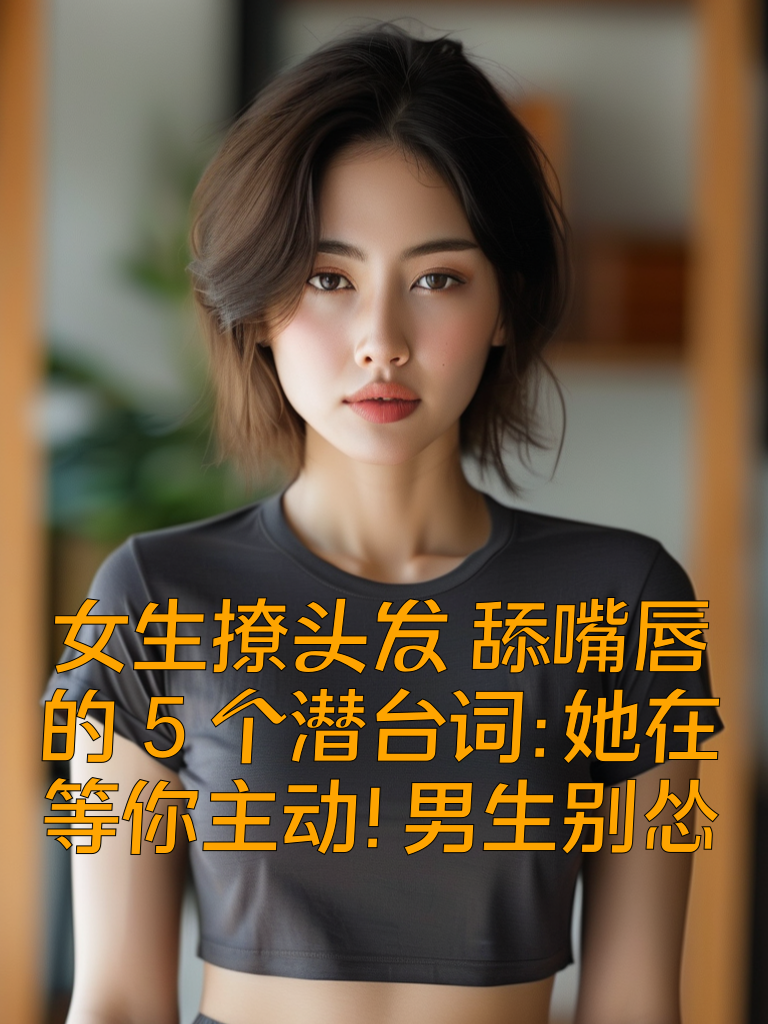 女生撩头发、舔嘴唇的5个潜台词：她在等你主动！男生别怂