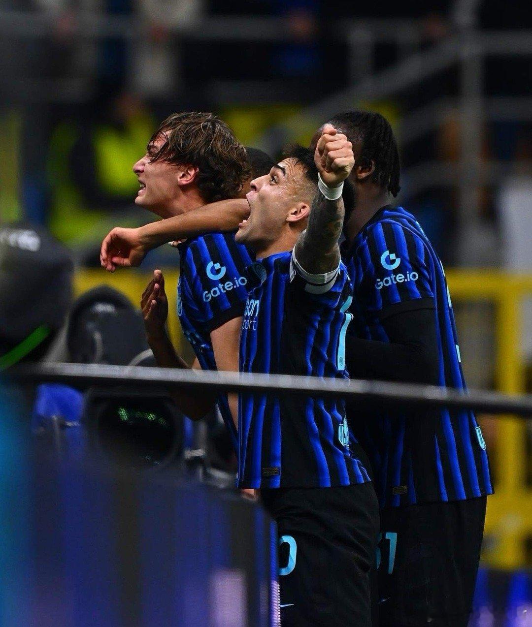 国际米兰达成重要目标！意甲第25轮之后国际米兰击败尤文图斯，排名61分继续稳居积