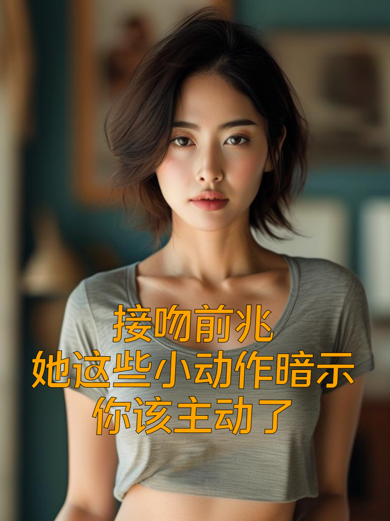 接吻前兆！她这些小动作暗示你该主动了
