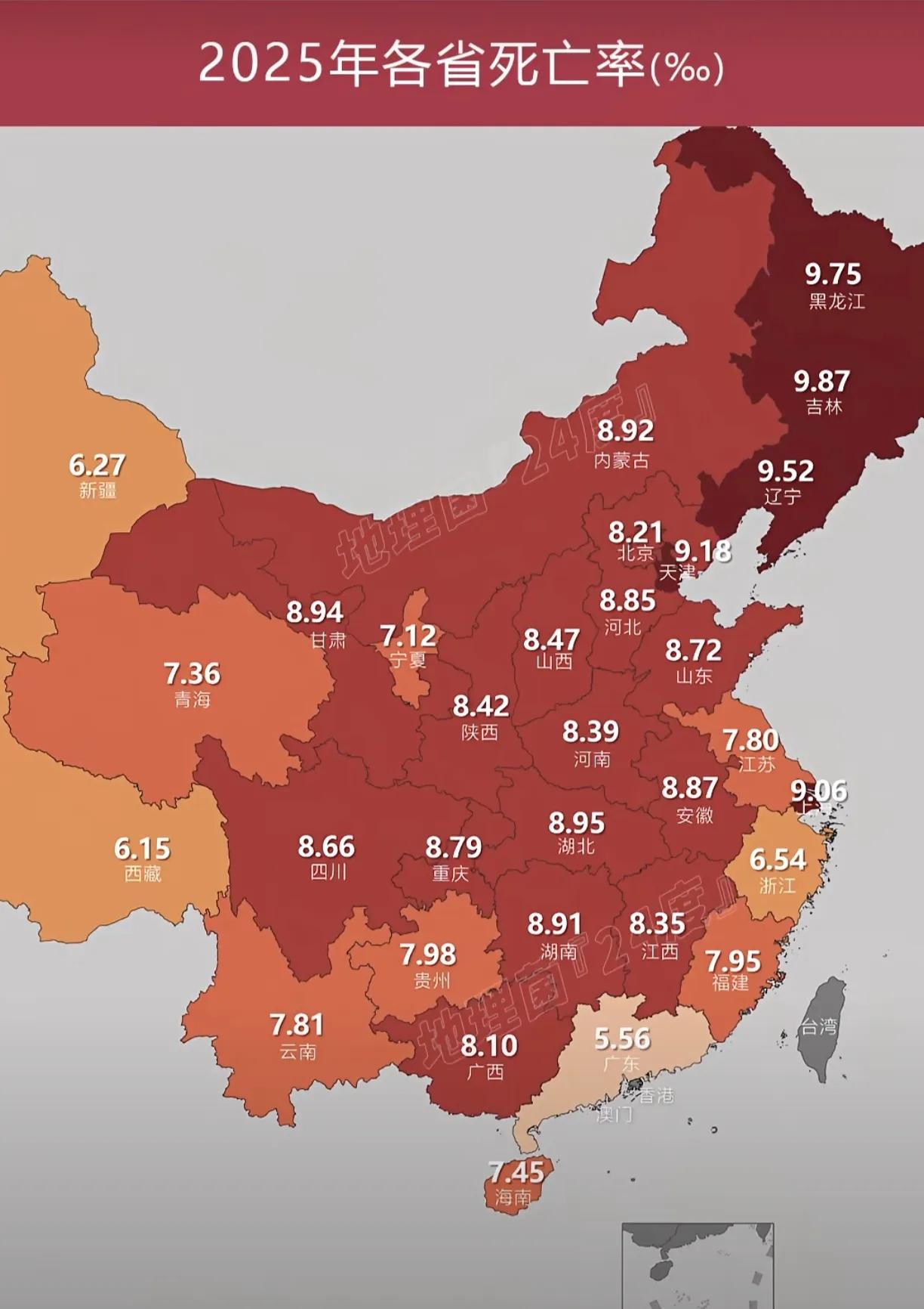 广东人生育率排第一，死亡率还最低，人丁兴旺啊！主要是广东人饮食讲究清淡，讲究养生