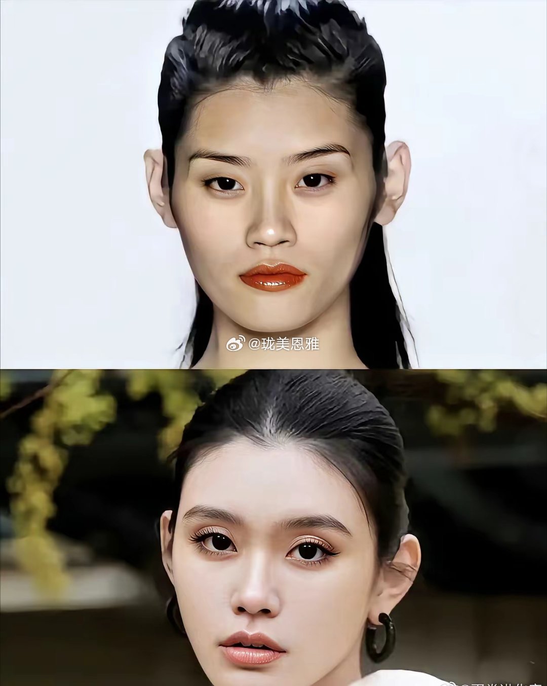 最近奚梦瑶结婚图片刷屏了都说奚梦瑶怎么和母亲长得不像？​​​