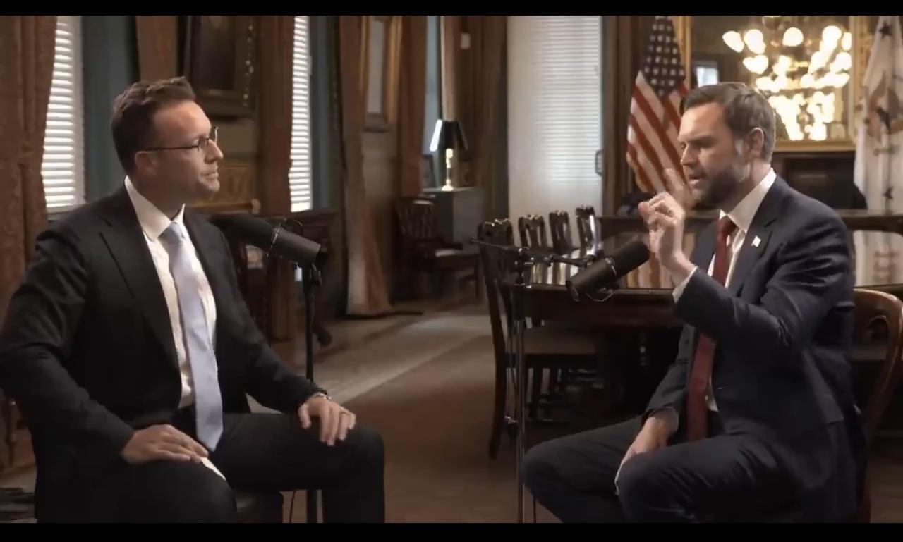 美国副总统JD·万斯接受采访时说：“我敢用我所有的财产积蓄打赌，下次民主党控