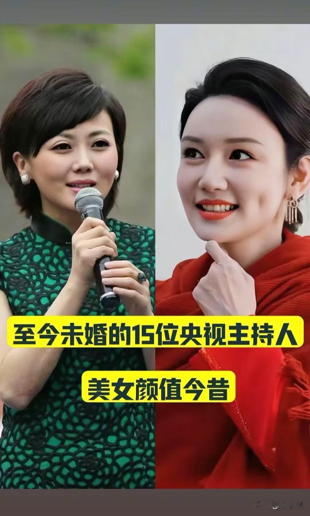 15位“至今未婚的“的央视主持人