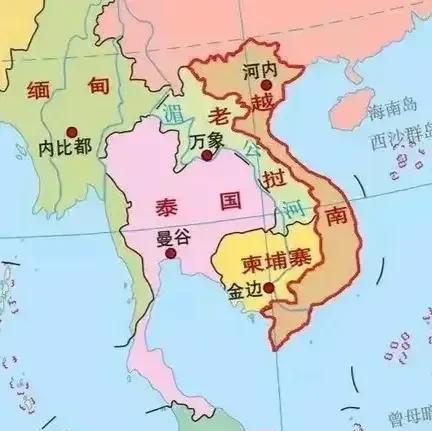 泰国和柬埔寨打起来了，我才看了下东南亚地图，还真挺有趣。越南搂着老挝和柬埔寨，