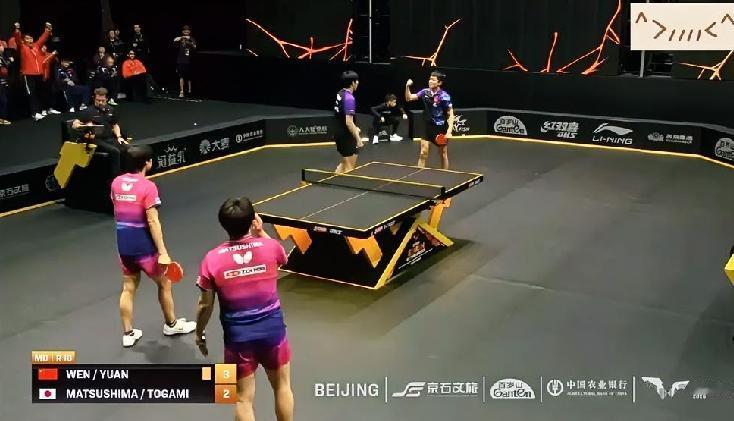 开张了，开张了，袁励岑/温瑞博晋级男双八强。感觉这次北京大满贯，无论是单打