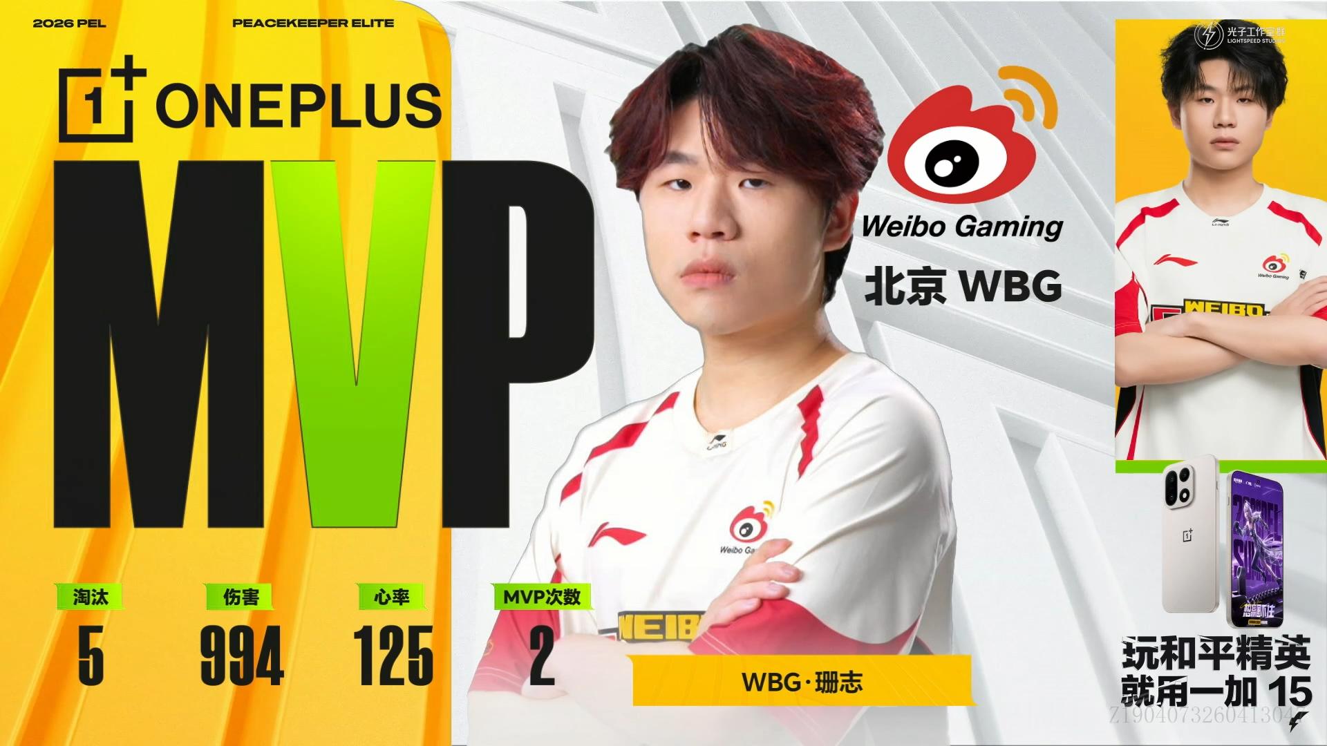 WBG赛季首鸡WBG战队稳扎稳打，正面枪法毫不手软，全员同心协力，拿下赛季关键一
