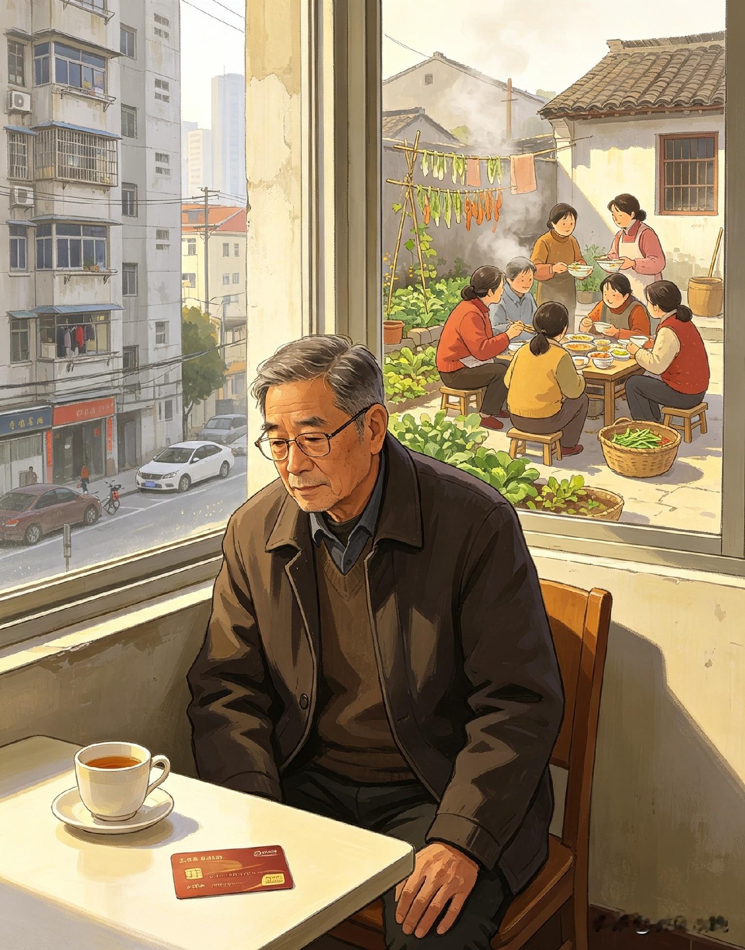 上海大叔月领13500退休金，躺平安逸养老一年多，回乡住妹妹家仅两天，彻底打破认知，瞬间读懂真正的晚