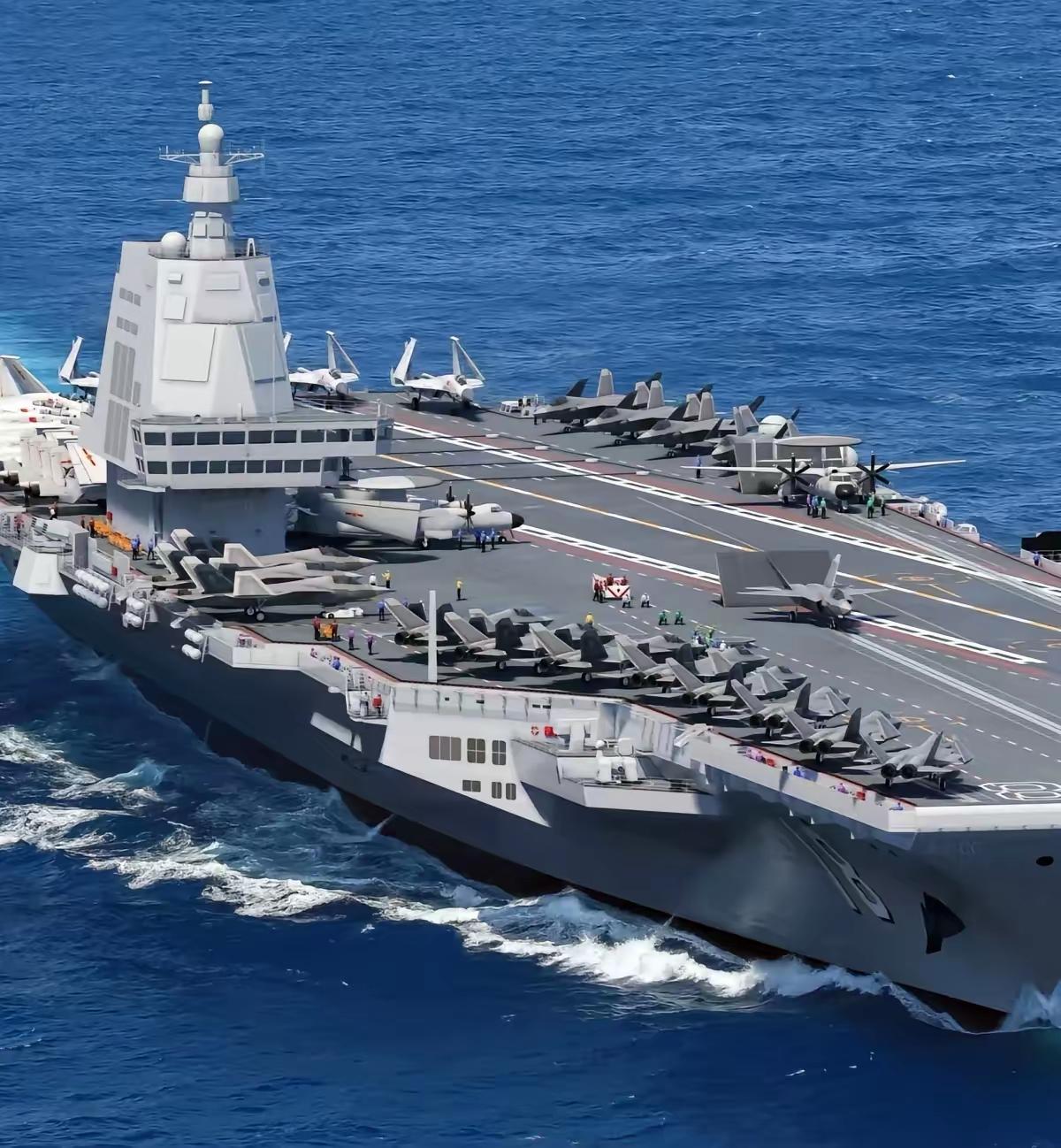 中国福建舰入列后，有人开始担心美国的工业能力了。在美国战区新闻网上有人评论，“