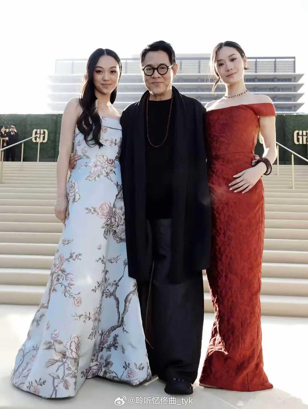 功夫巨星李连杰和他的两位千金