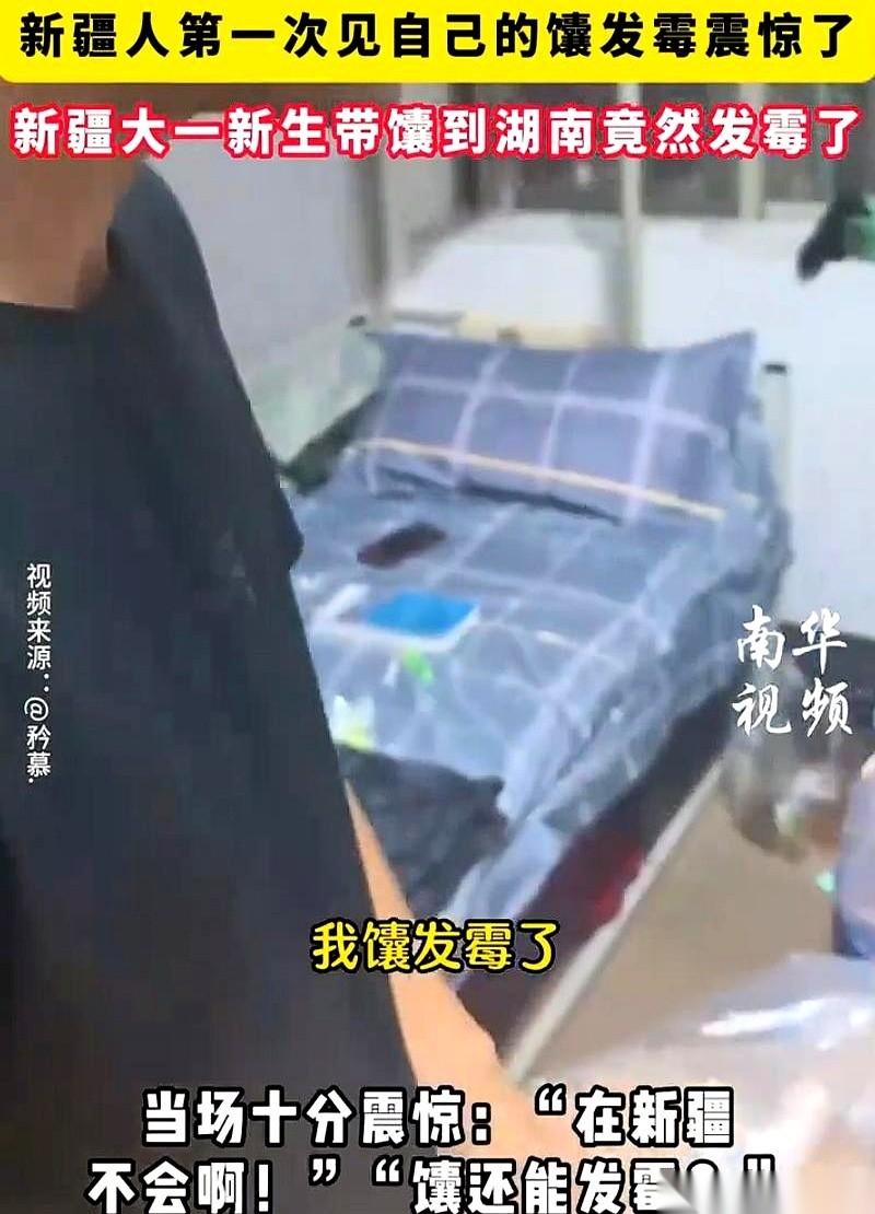 带着家乡特产去南方求学，竟然被湿润的空气教做人了？一位刚去湖南报到的新疆大一新生