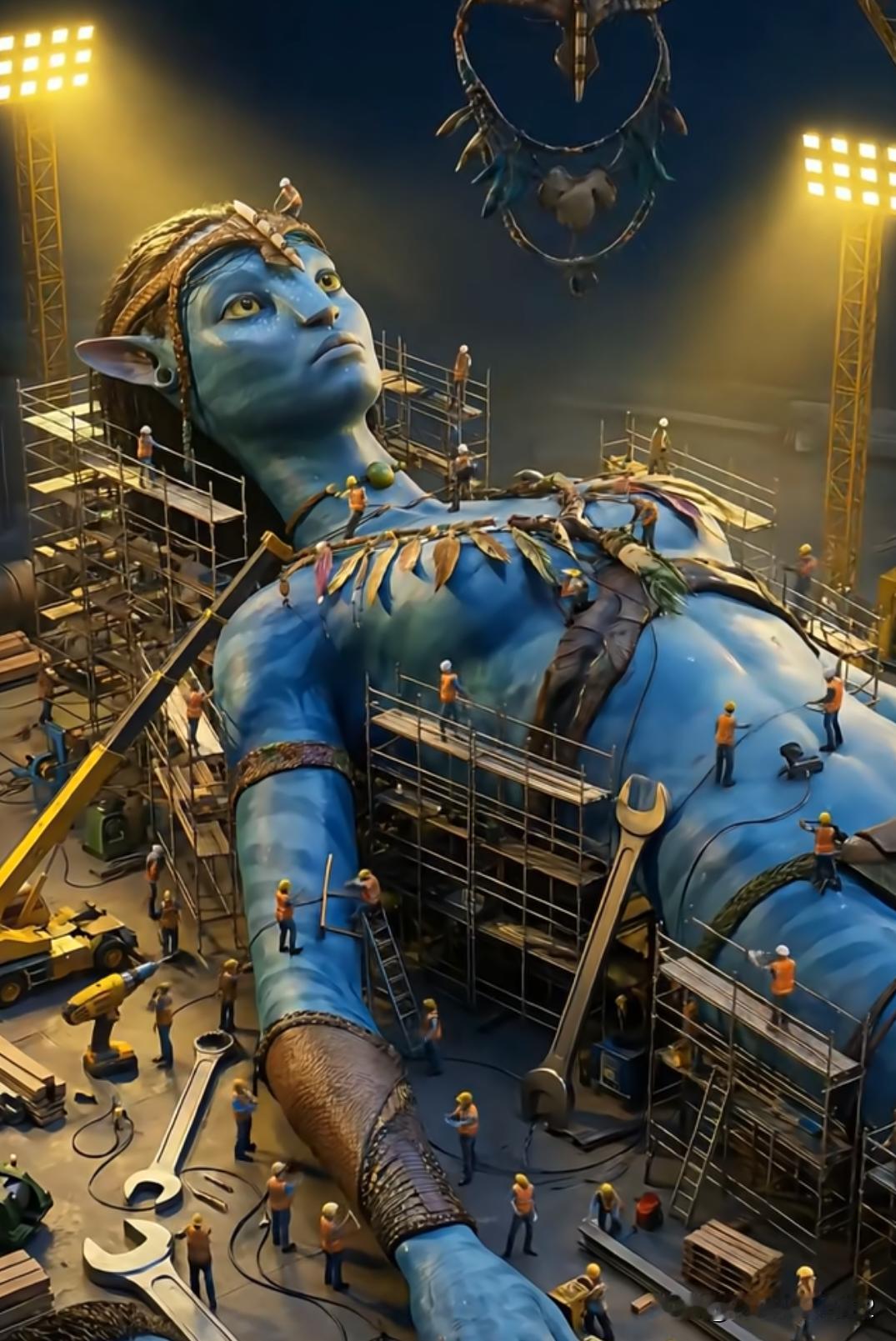 地球人跟纳美人没这么大比例差距吧？