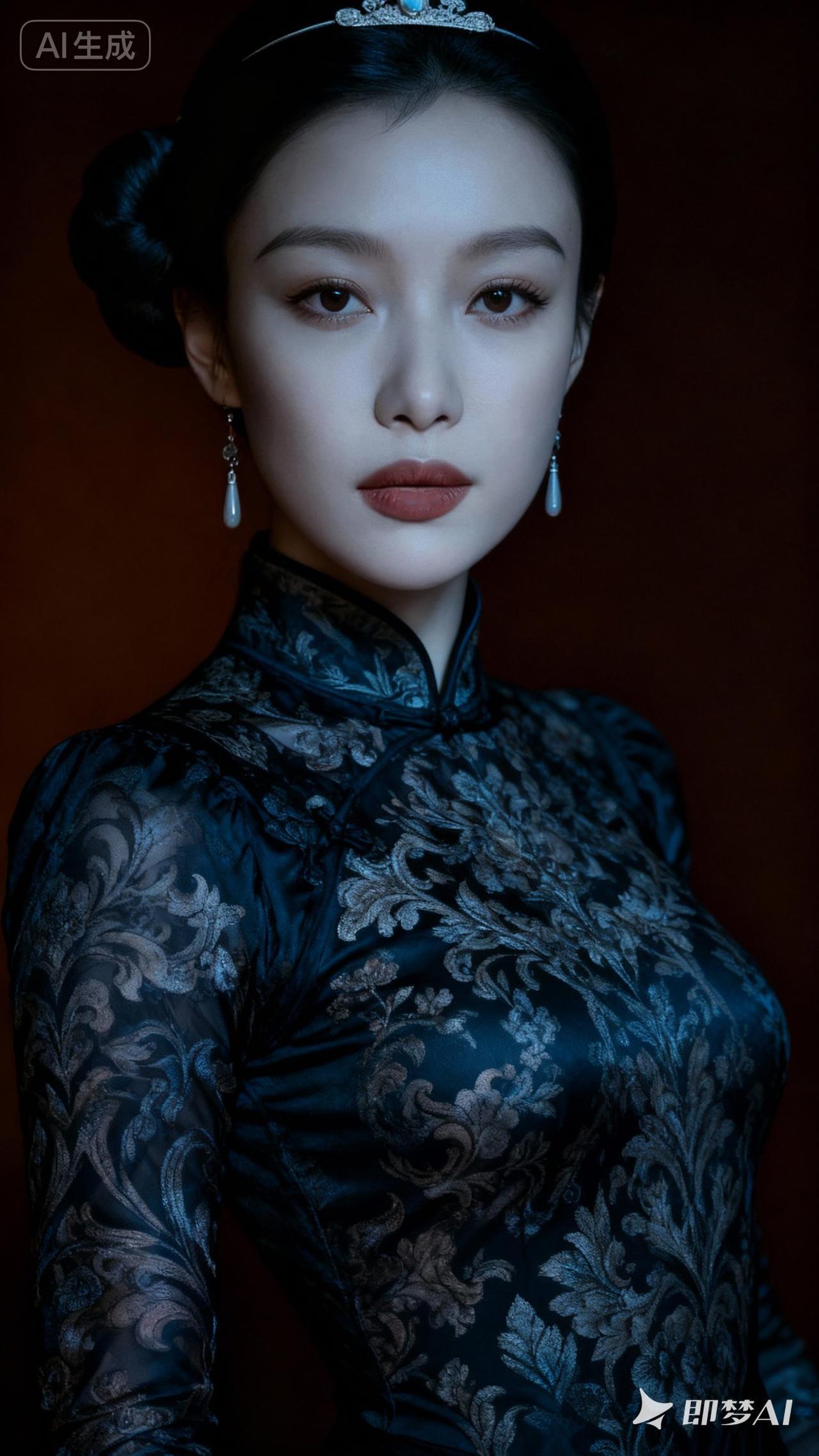 优雅东方美人，复古旗袍，韵味十足！