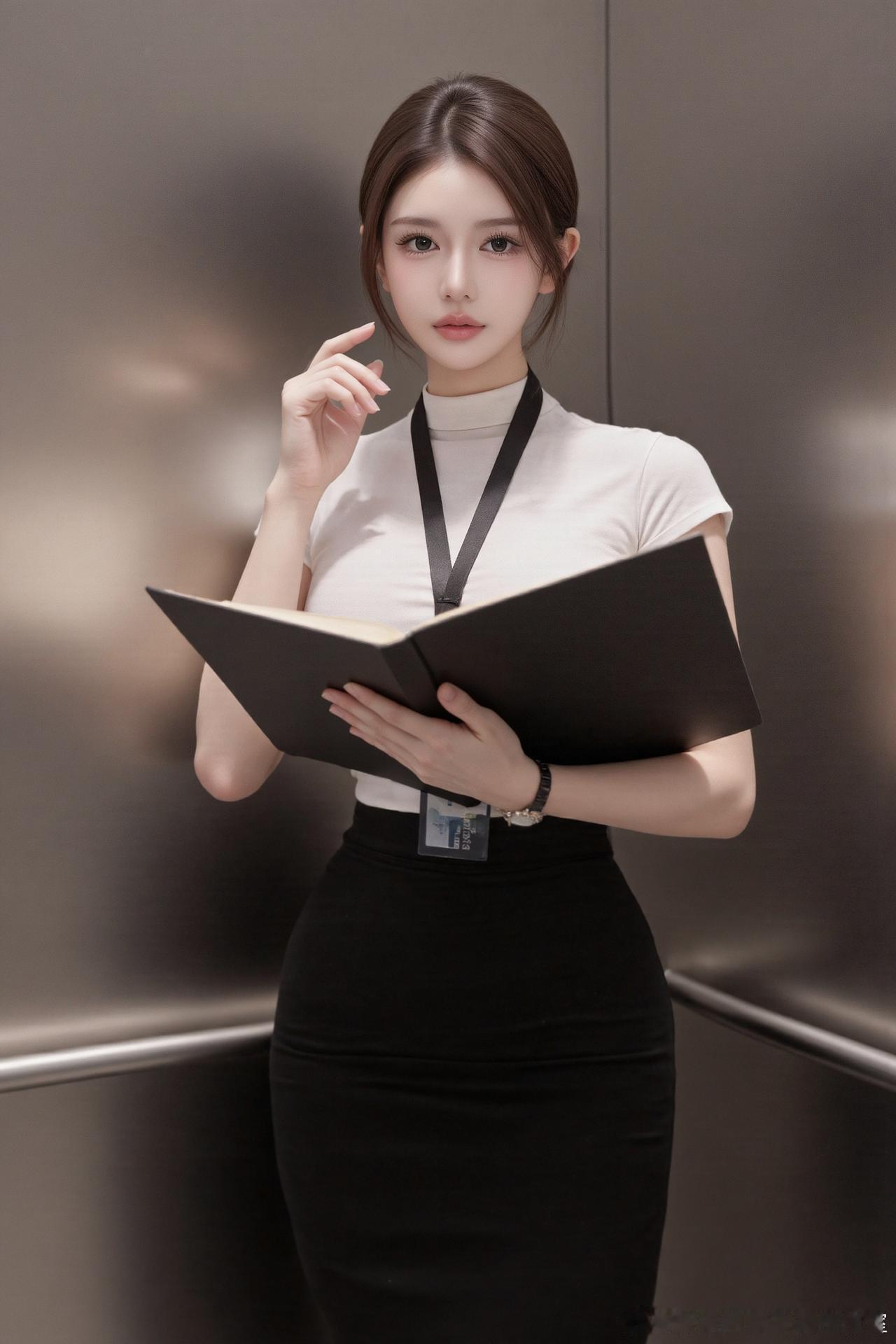 优雅与性感，你会怎么选美女秘书穿搭写真