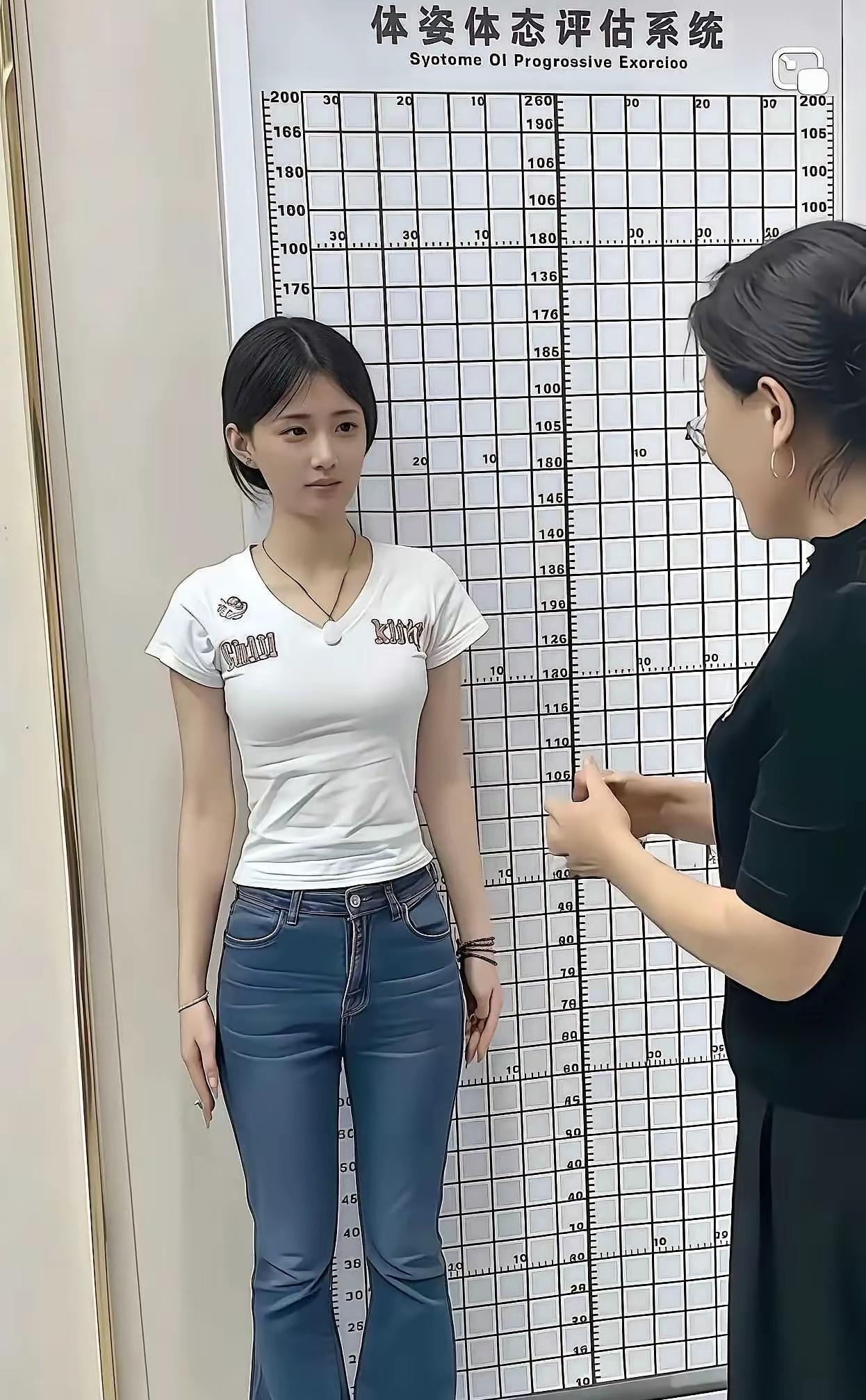 你觉得美女这个身高可以去当空姐吗？我感觉太有气质了！读大学的时候一定是个笑话吧，
