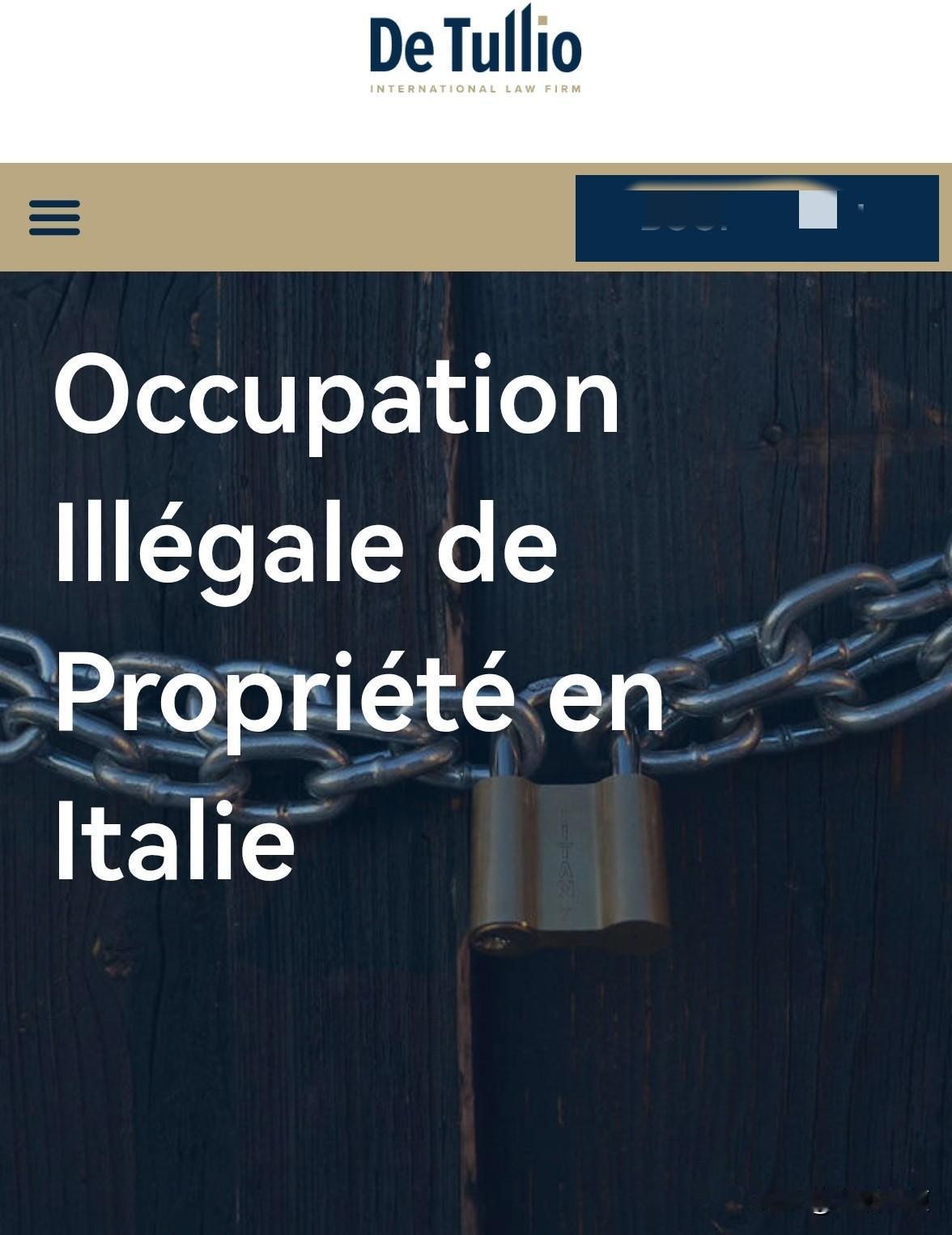 意大利终于走在了欧洲各国前列：以后非法占据别人房屋者，将被立即驱逐并面临监禁