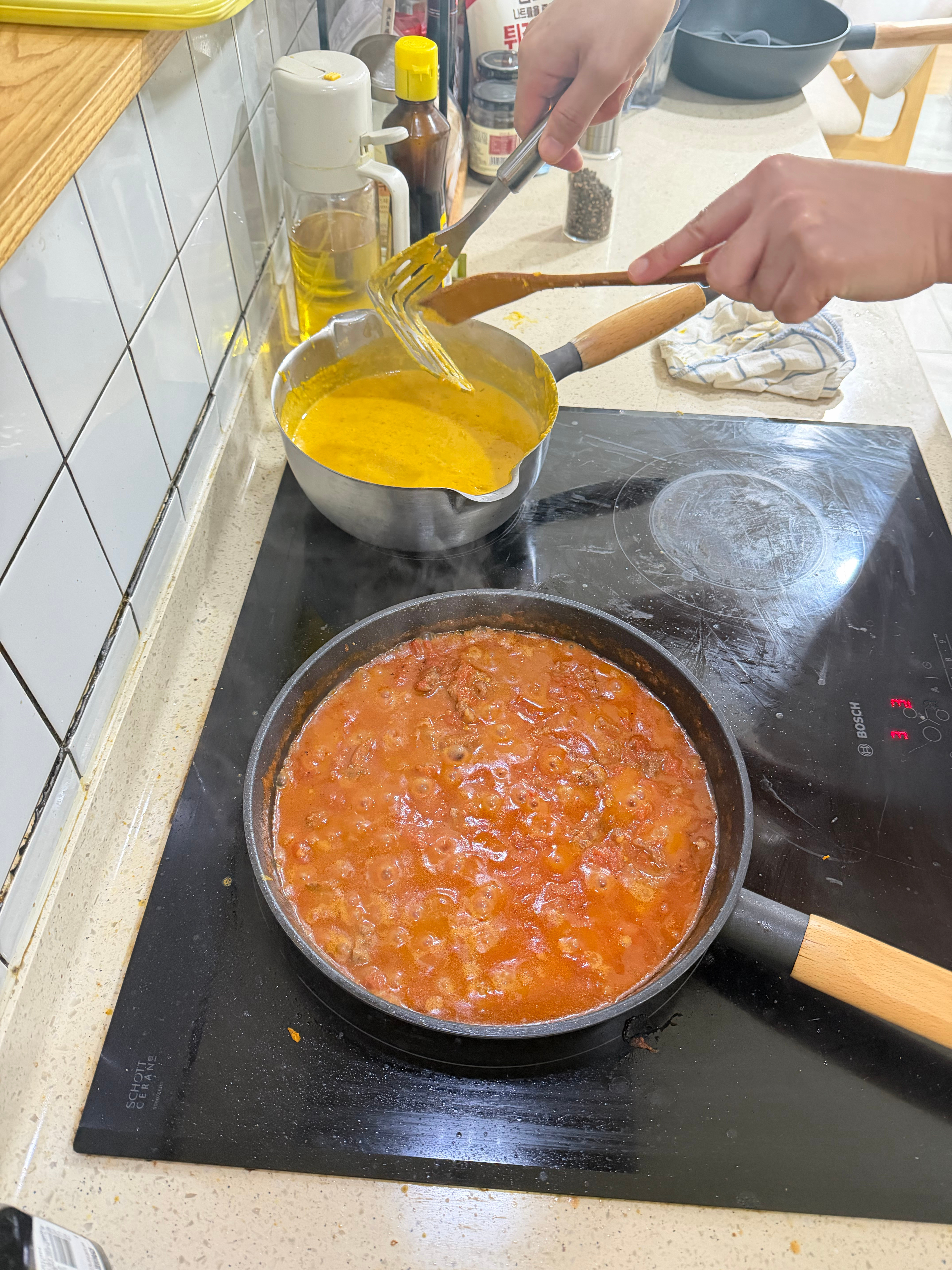 某人又开始嚯嚯厨房了他妈来那就他做饭吧我弄不了一点