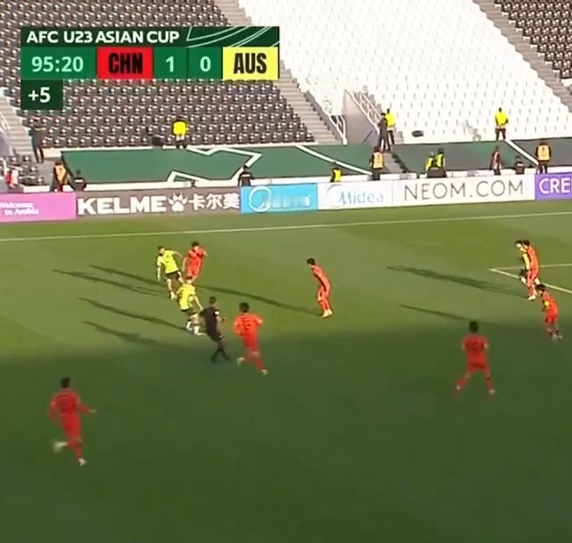 U23亚洲杯小组赛D组，中国U23以1-0战胜了澳大利亚U23，即将杀入淘