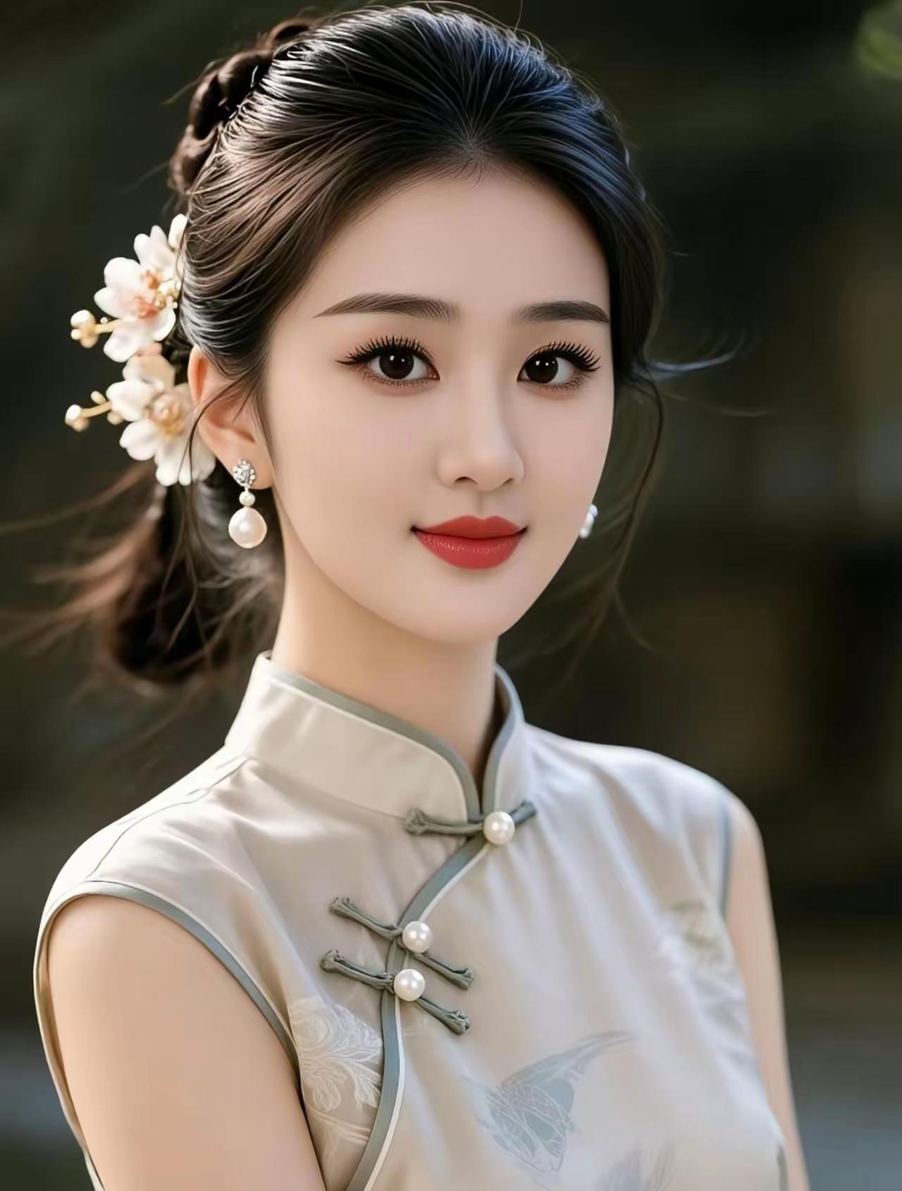 优雅古典，气质如兰，传统旗袍的魅力。