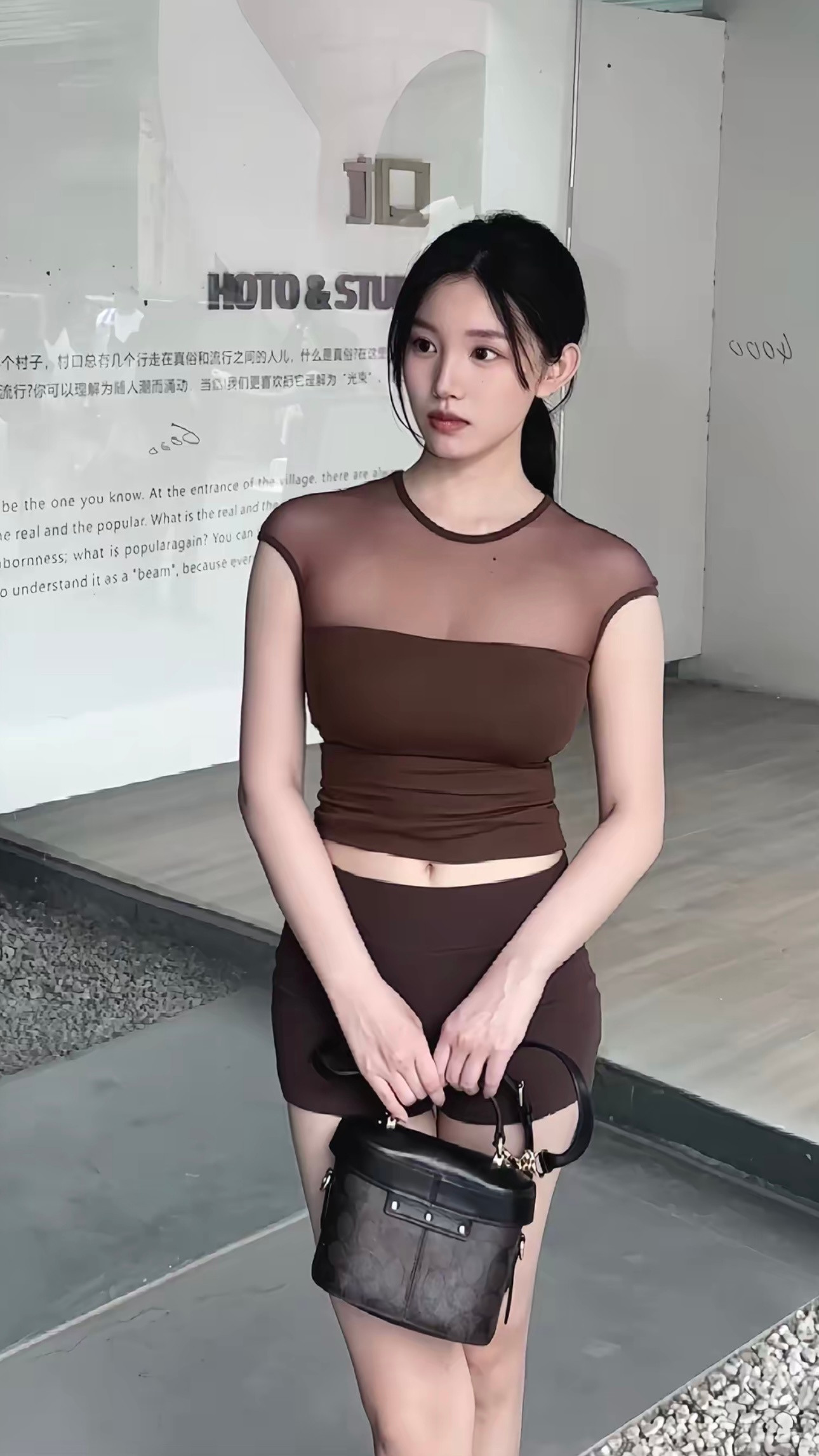 穿搭灵感咖啡色​​​