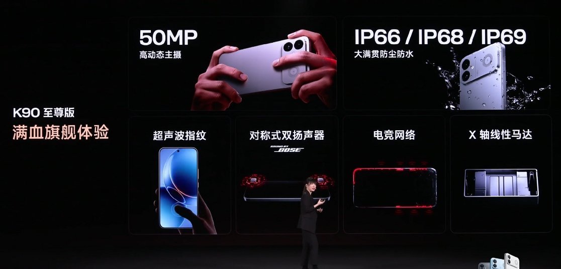 RedmiK90至尊版采用前置:20MP（豪威OV20B40），后置: