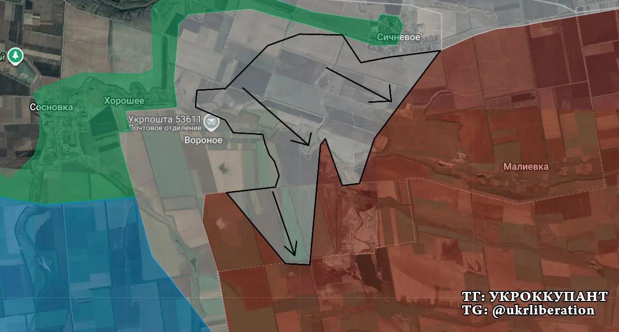 乌军在第聂伯罗彼得罗夫斯克州马利伊夫卡附近的新战线继续展开反攻行动，突击部队沿沃