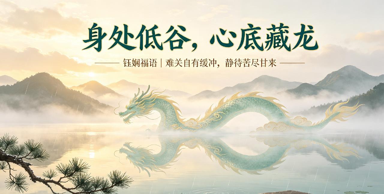 昨夜一梦，镜中见龙，原来低谷之中藏转机✨钰娴福语今早醒来，心里久久放