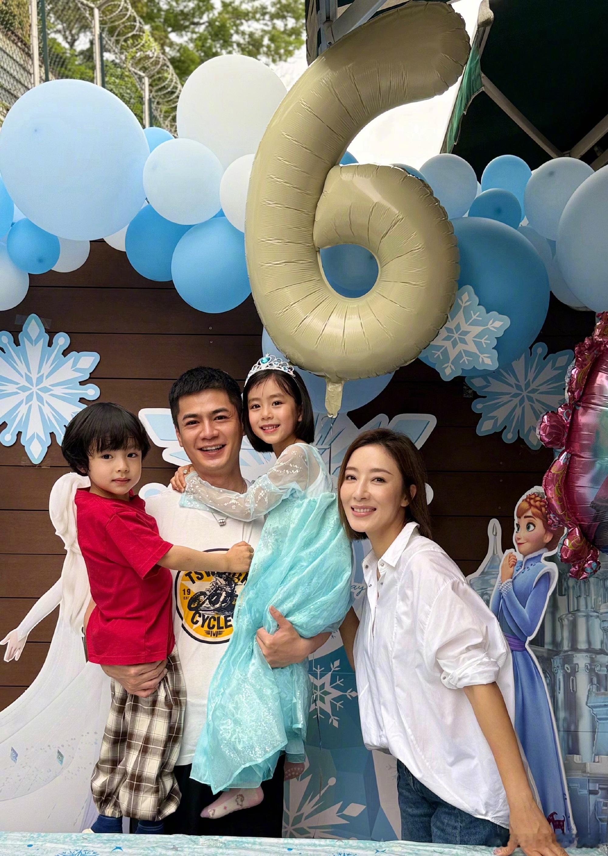 杨怡女儿6岁了杨怡女儿好漂亮发文为6岁女儿庆祝生日，珍珠好漂亮啊，完美遗传了爸