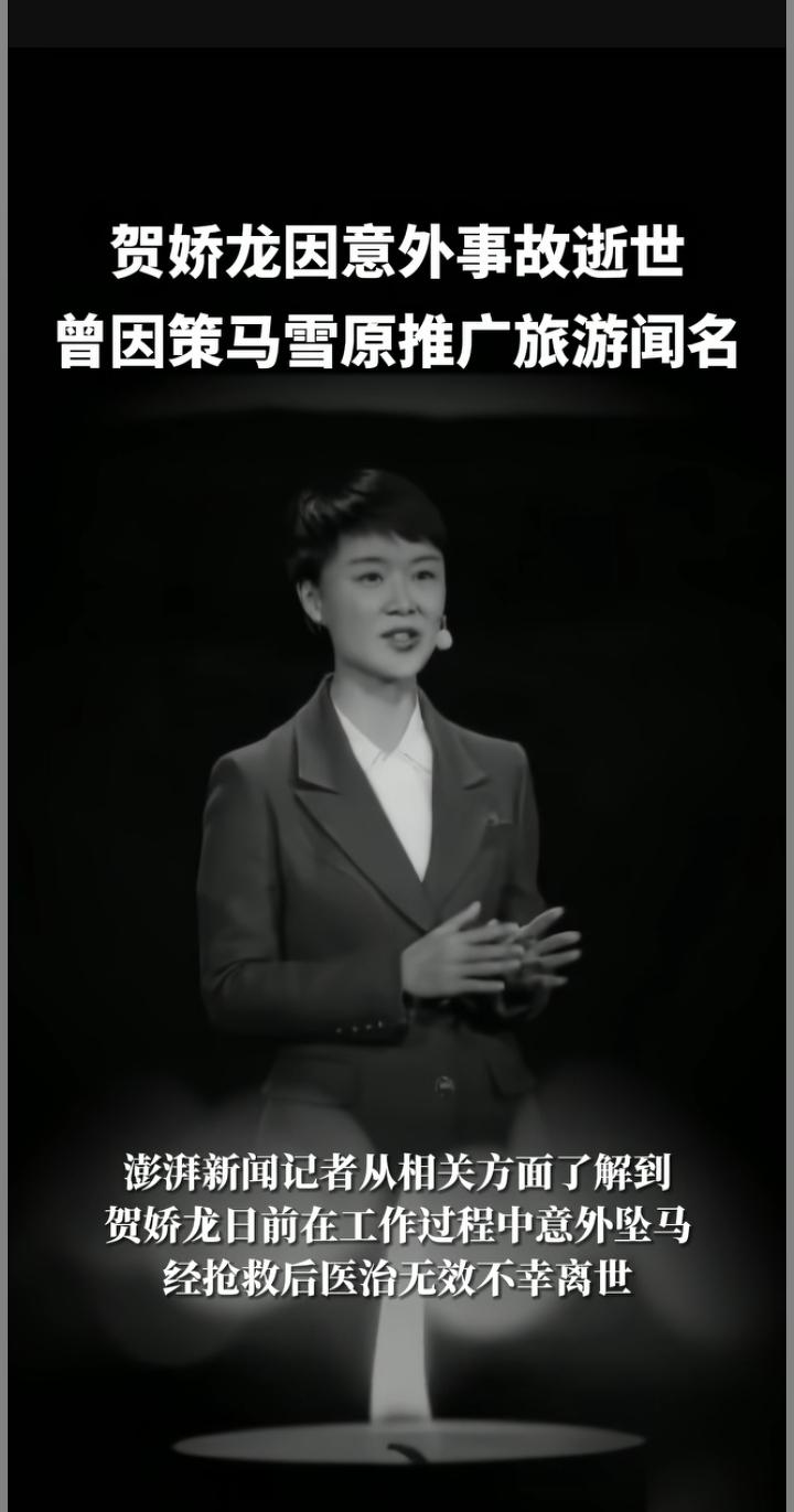 新疆农业对外合作中心主任贺娇龙因公意外离世享年47岁2026年1月13日