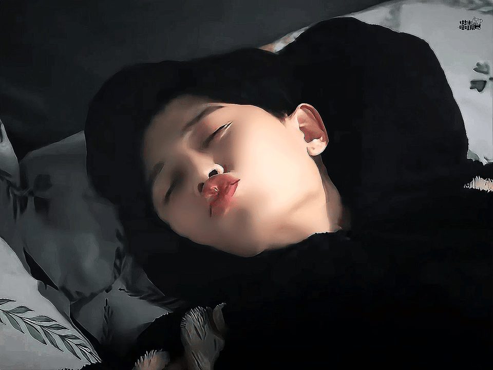 亲一口，起来上班啦任嘉伦