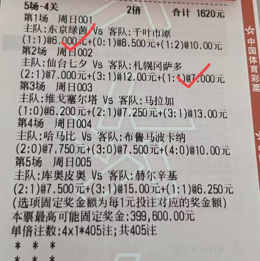 这两张“千元票”目前看都非常有机会啊。大家觉得哪一张更有可能中大奖？目前日职联