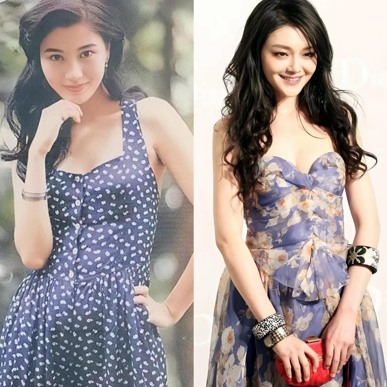 有人说拿李嘉欣年老的照片和大S年轻时对比，本身就不公平。但如果只看两人年轻未嫁、