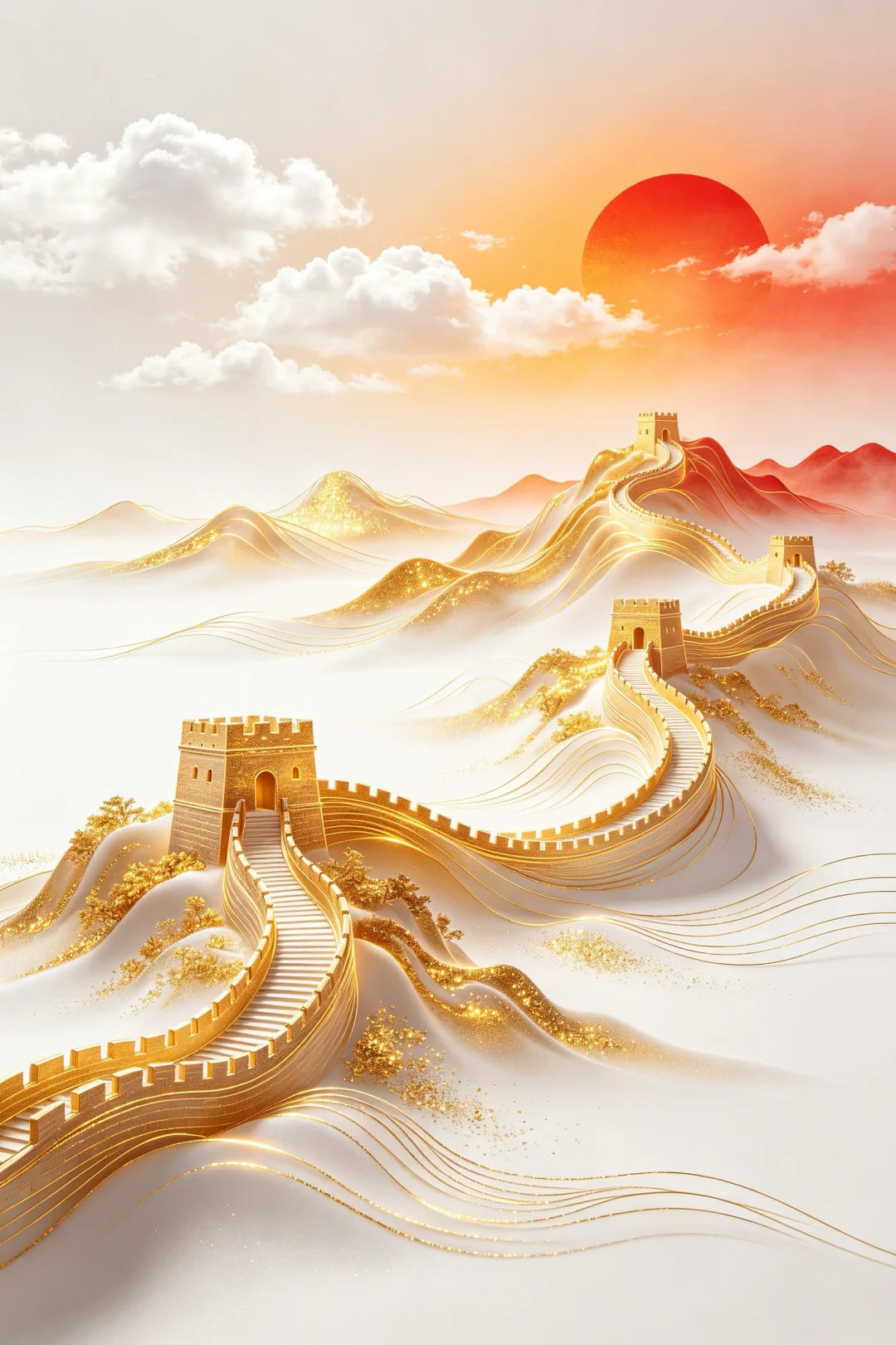 东方美学中国长城图片壁纸