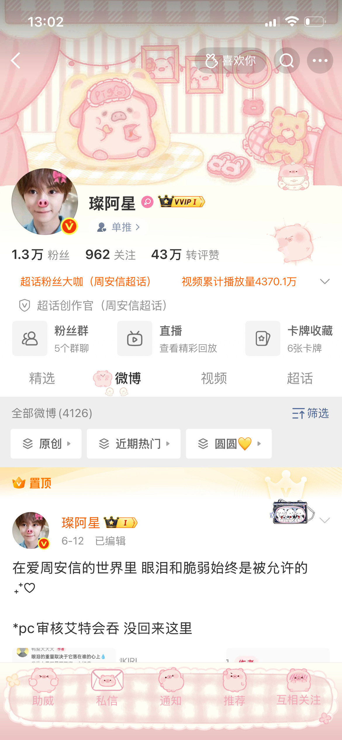 有一只可爱的小🐷