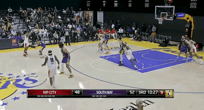 杨瀚森G联盟第二场彻底爆发！杨瀚森最后30秒百发百中，连中两记3分，差点率撕裂之