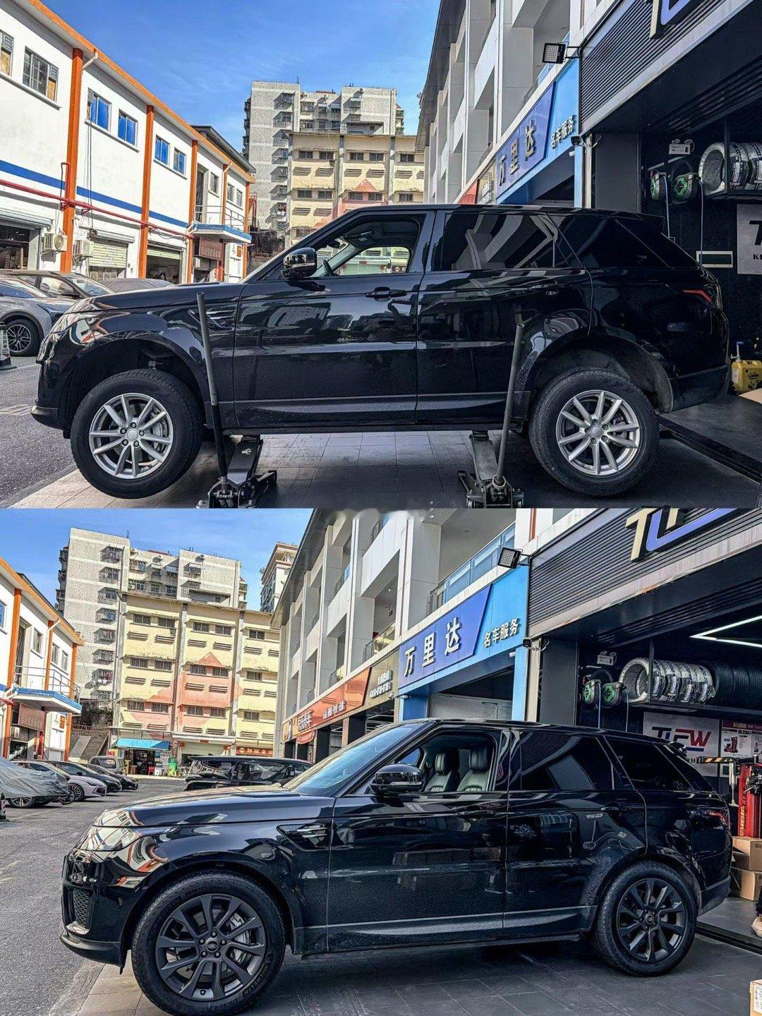 路虎揽胜完工原厂19寸升级新款21寸