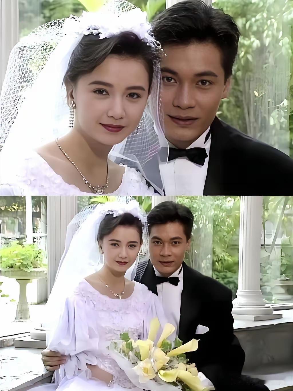 翻开这些香港电视剧里的结婚照，你是不是觉得每一张都特别熟悉呢？当年在港剧盛行的年