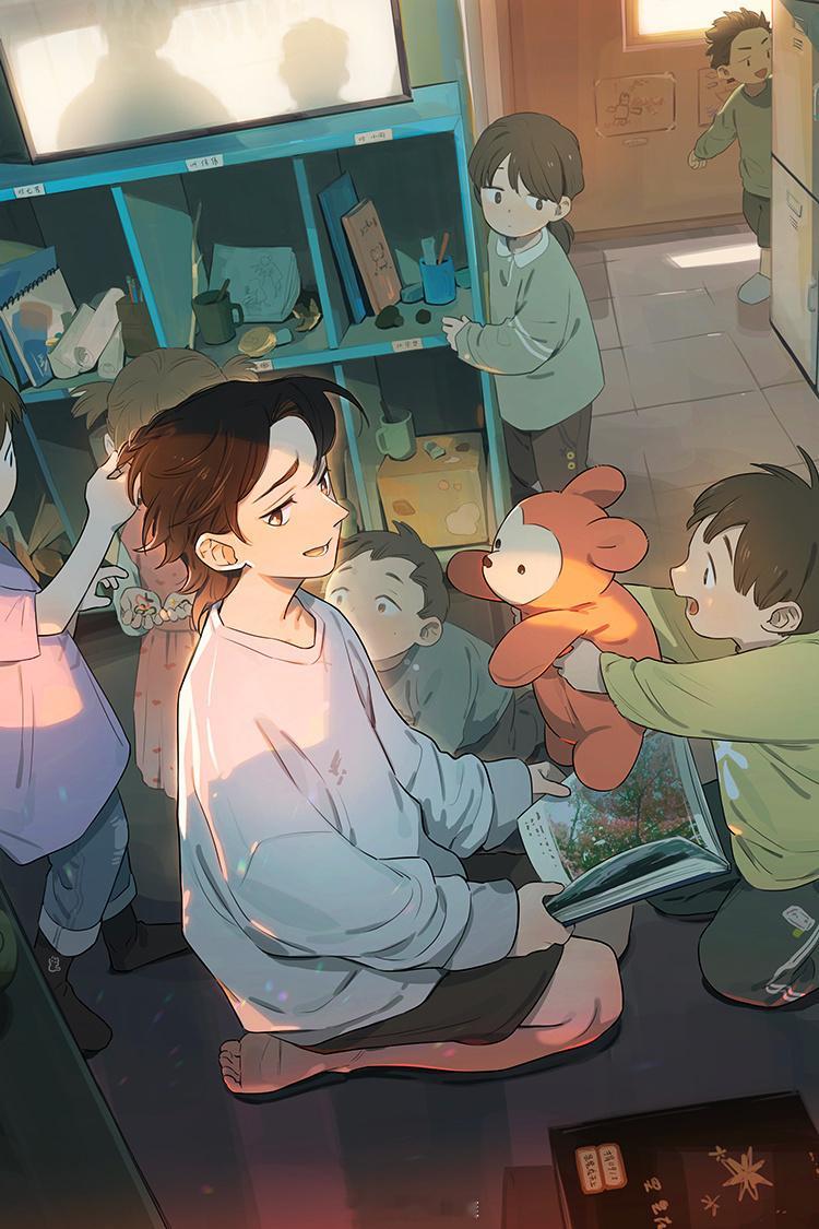 捡了东西的狼崽崽们的少年时，大家各自有自己的故事二次元漫画Cr：麻尾