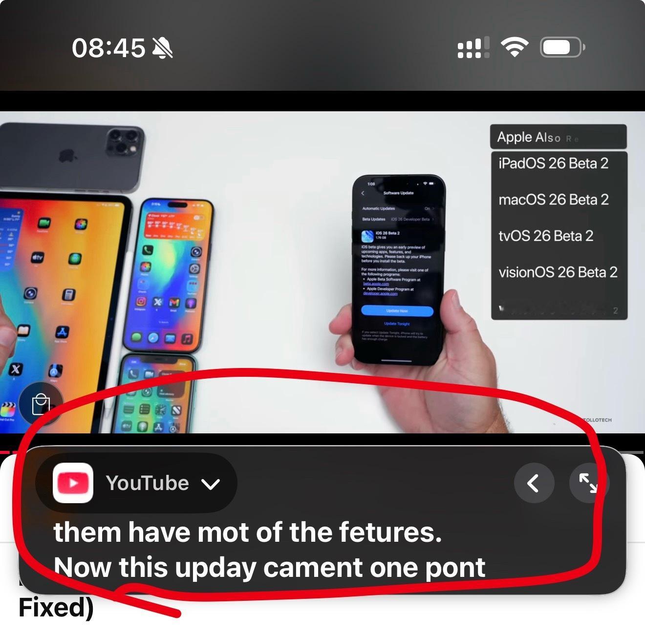 对了，iOS26beta2支持实时字幕的中文显示了。我早上日本大片试了一
