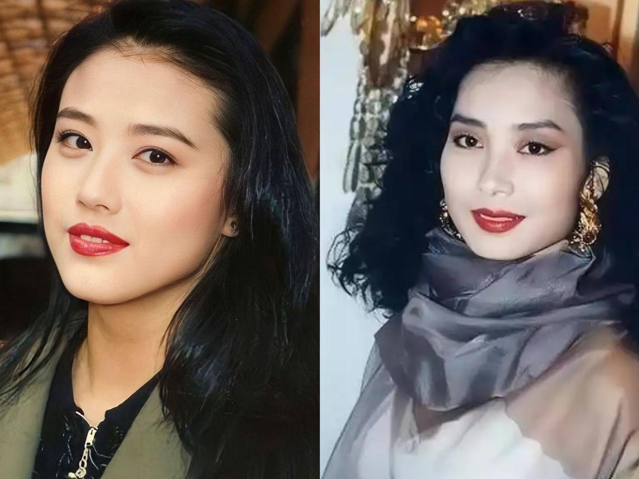 吕良伟的前任周海媚、邝美云，虽然美丽却不及现任杨小娟的“适合”吕良伟这个帅哥