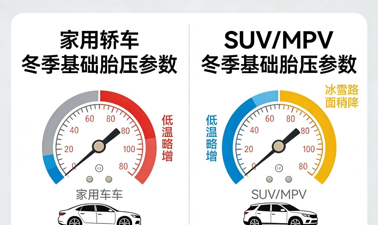 避坑！冬季胎压别再死卡2.3-2.5bar，这么调才安全又省油不少车主去年冬天